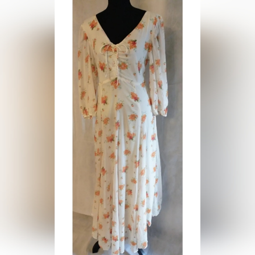 Free People Sea Glass Midi Dress Print 4
